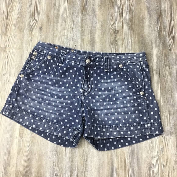 Miss Me Pants - 🦌 Miss Me Polkadot 4” Jean Shorts Size 31